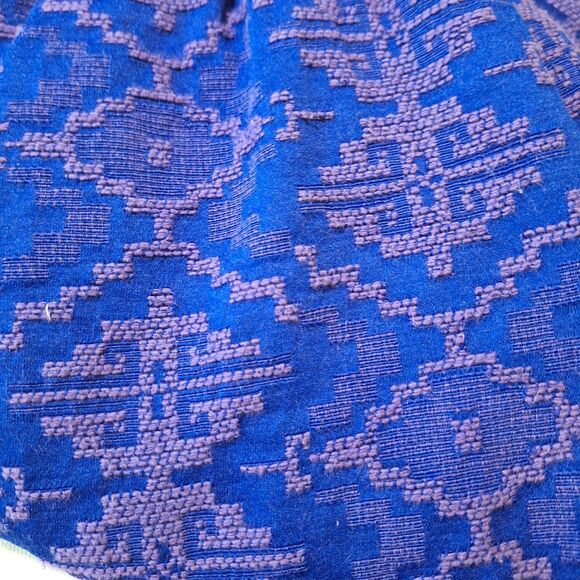 Maeve By Anthropologie Avery Aztec Brocade Blue Purple A Line Mini Dress Size 4 - Picture 10 of 12